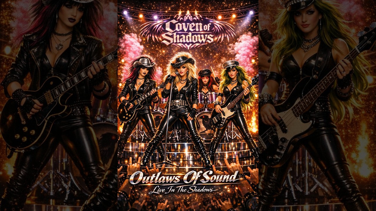 Coven Of Shadows - I Didn't Come Here To Play Nice (Live) (Hard Rock/Metal AI Music)