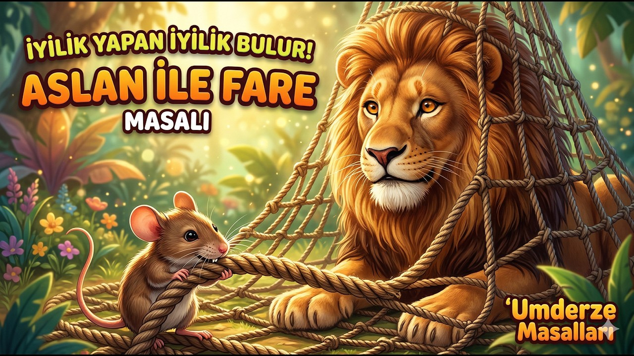 ASLAN İLE FARE - ÇOCUKLARA MASALLAR