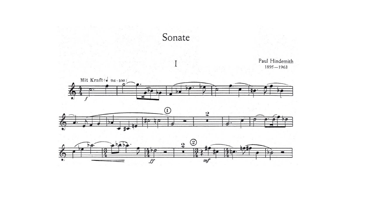 Paul Hindemith: Trumpet Sonata (Gábor Tarkövi, trumpet) I