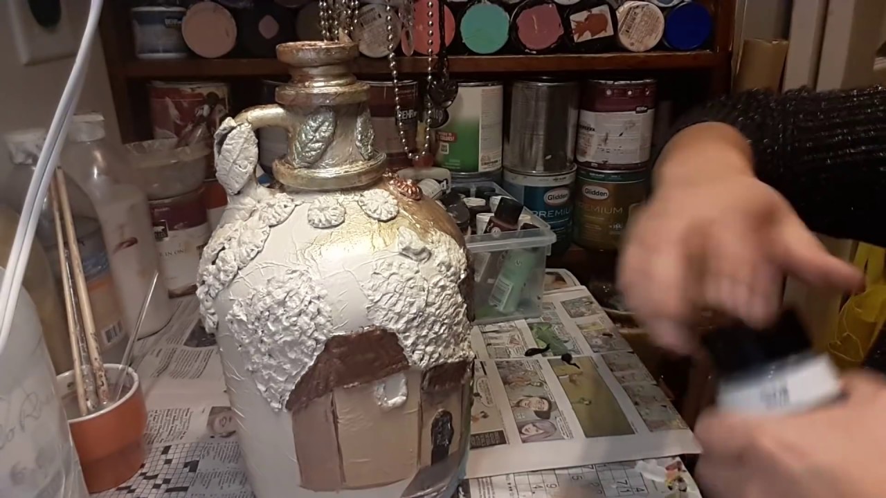 Tutorial 14 ,  botella terminada al estilo antiguo  parte (2)
