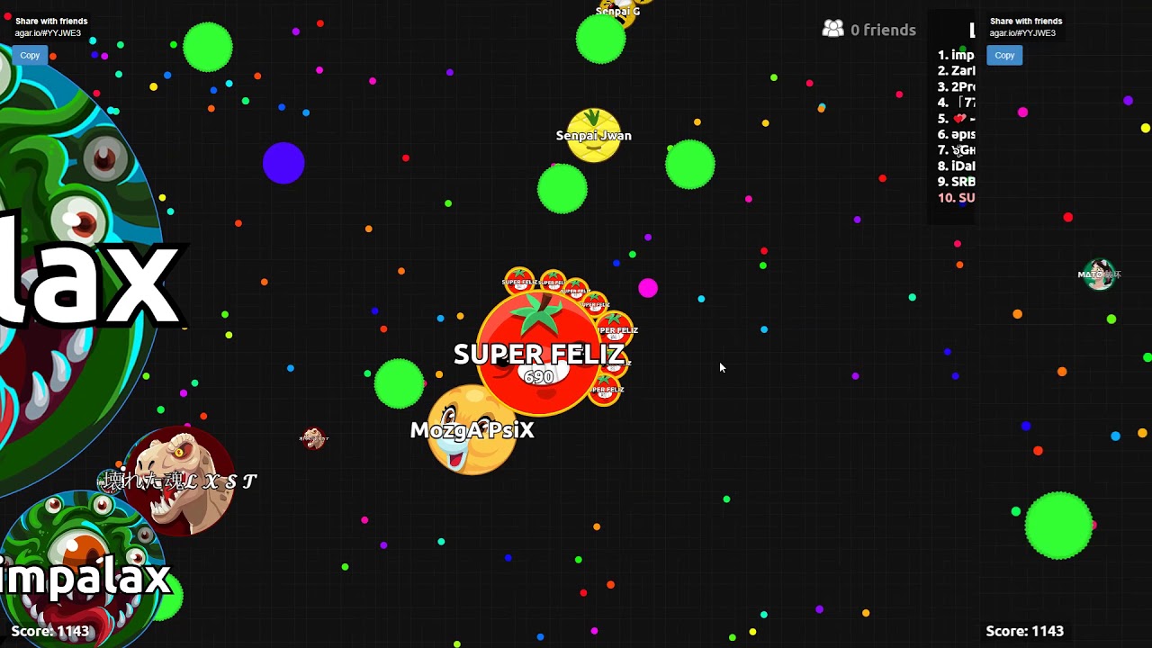 LAGRIMILLA POR EL SUELO YA | AGAR.IO