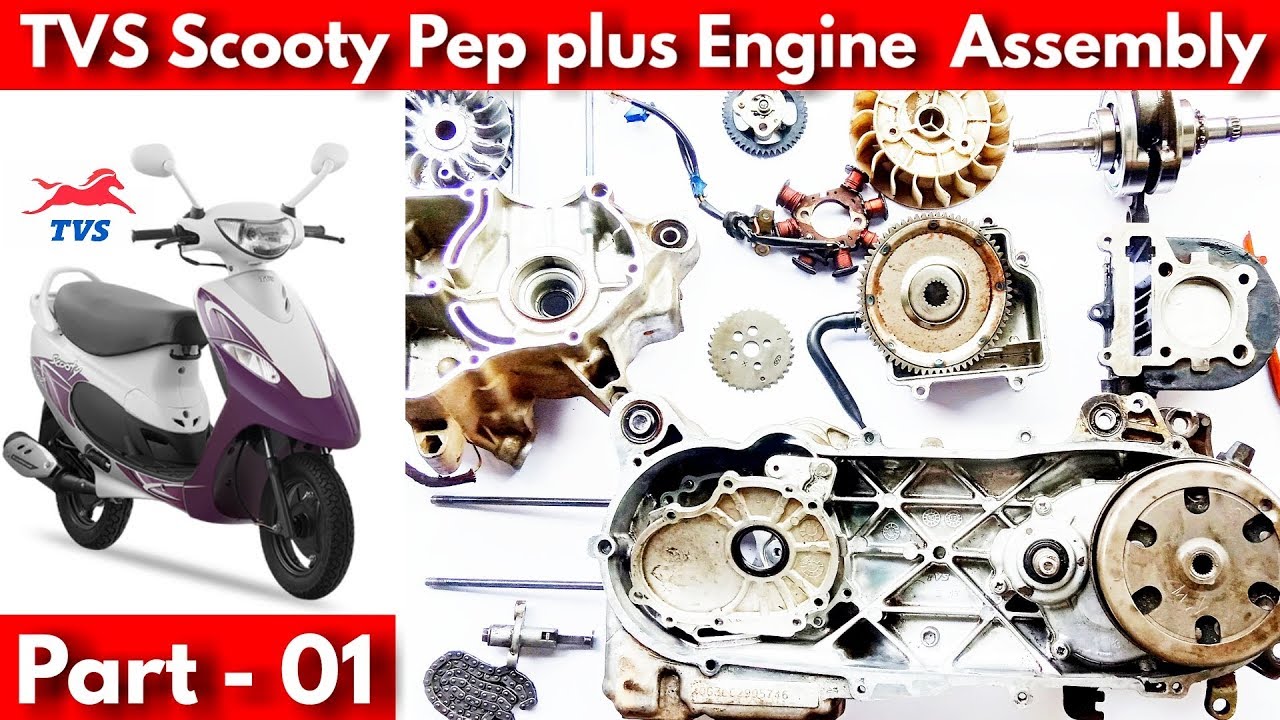 TVS Scooty Pep plus Engine  Assemble in Tamil part -01 / Rockfort Motor Works