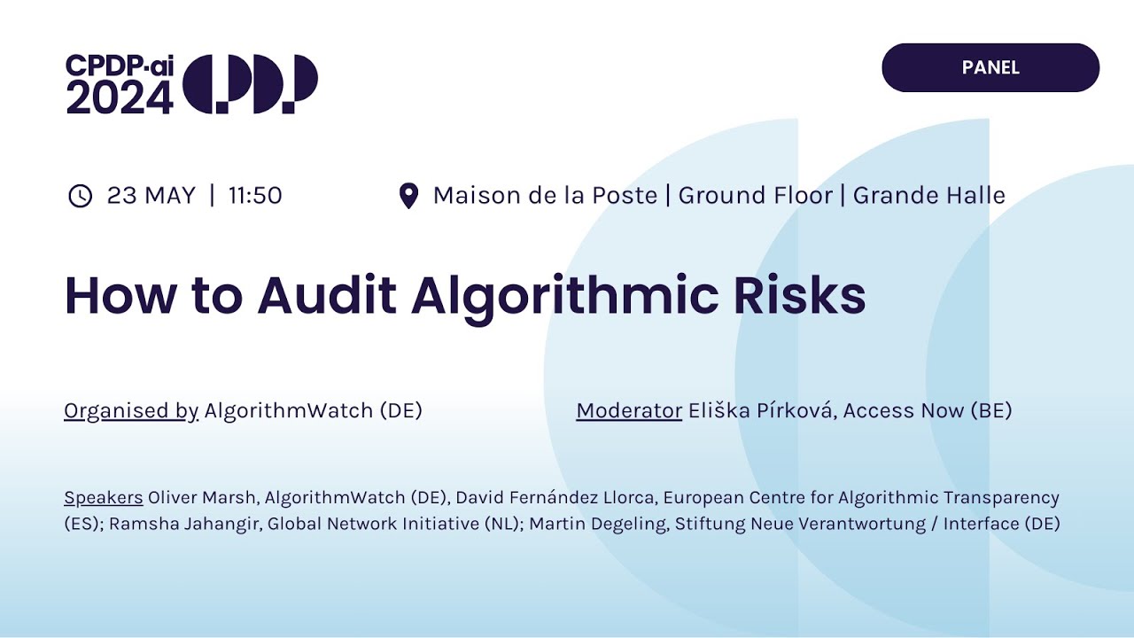 CPDP.ai 2024 - How to Audit Algorithmic Risks