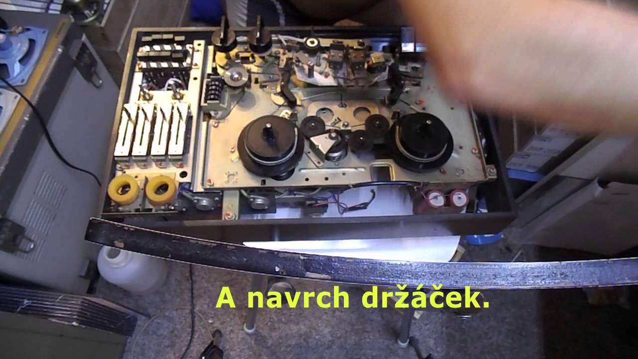 Mechanická montáž magnetofonu Tesla B73 + zkušební provoz.