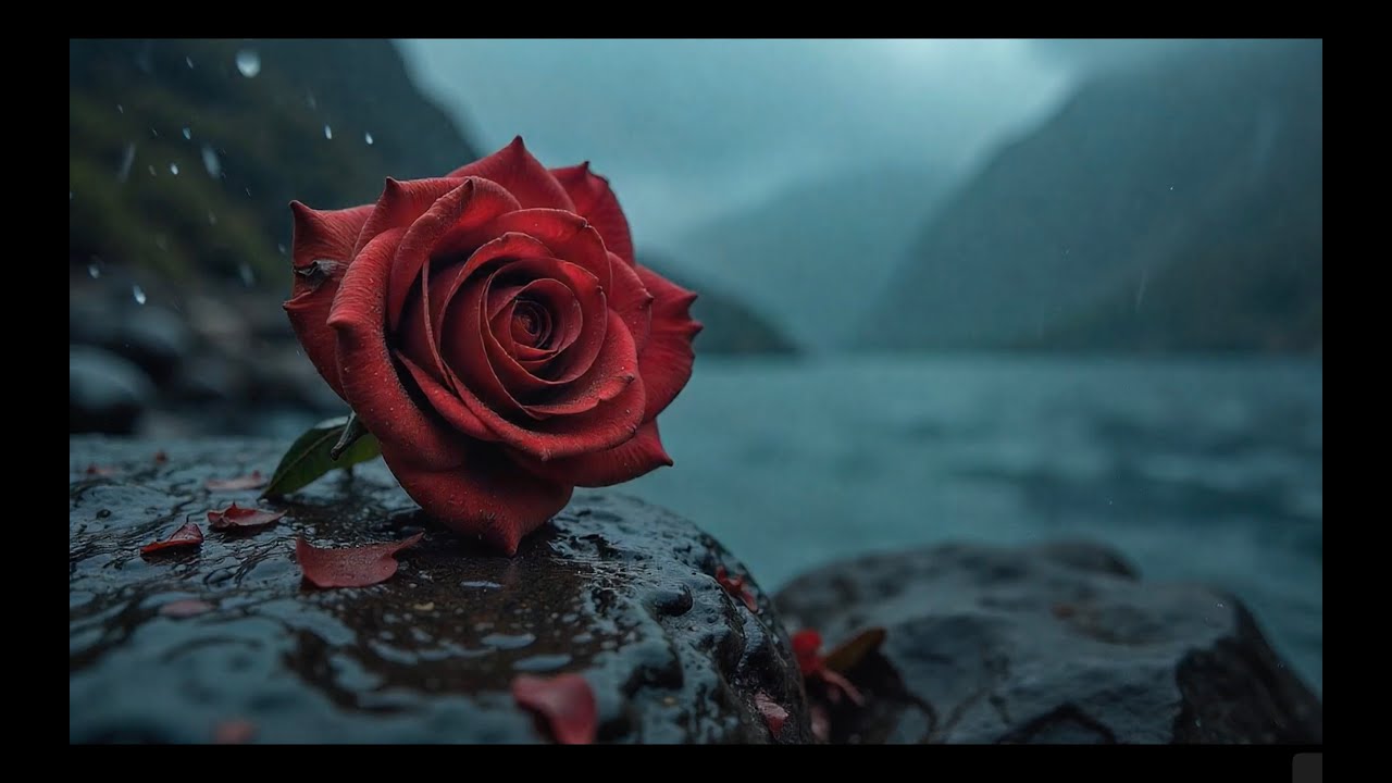 Valentines Day ❤️ Romantic Rose ❤️ Ocean Cliffside ❤️ Background Ambience ❤️ 3.5hr Video ❤️ Relaxing