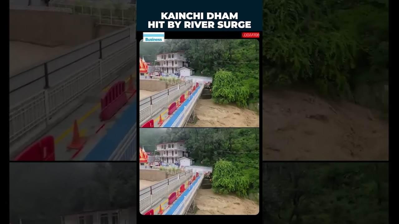 Nainital: Shipra River Swells Near Kainchi Dham After Heavy Rain, Raising Flood Concerns