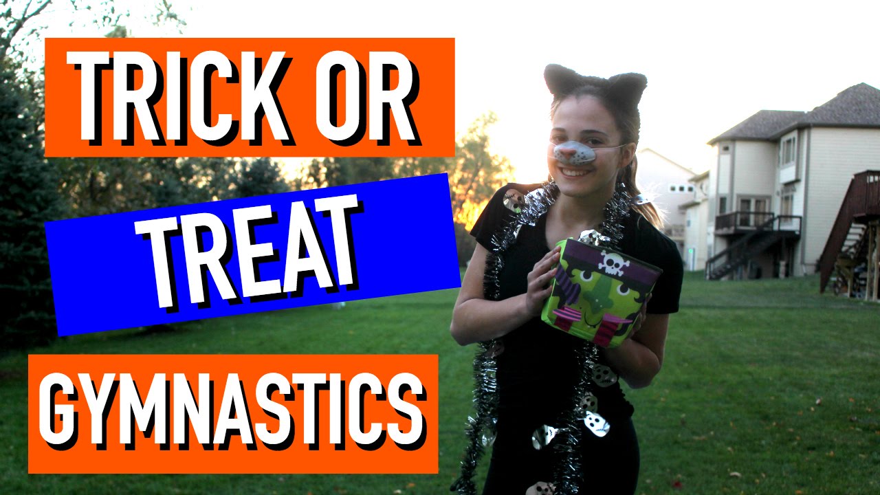 Trick or Treat Gymnastics Game!