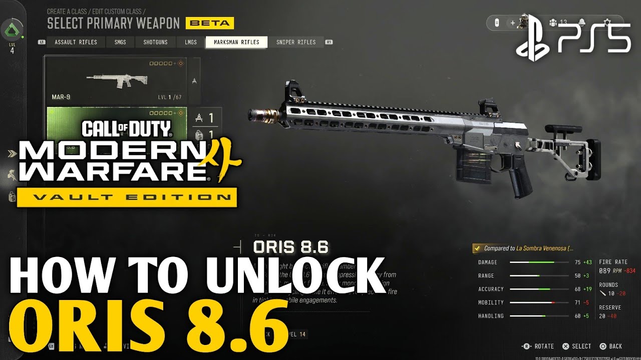 How to Unlock Oris 8.6 MW4 Marksman Rifle | How to Get Oris 8.6 MW4|Modern Warfare 4 Oris 8.6 Unlock