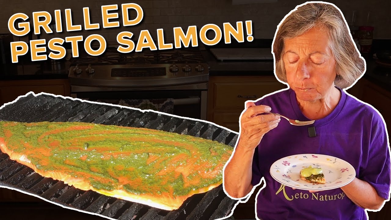 The Best Grilled Keto Pesto Salmon