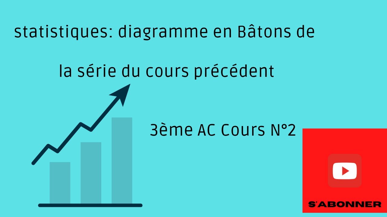 Statistiques En Troisième Année Du Collège_Diagramme Statistique En Bâtons_Cours N°2