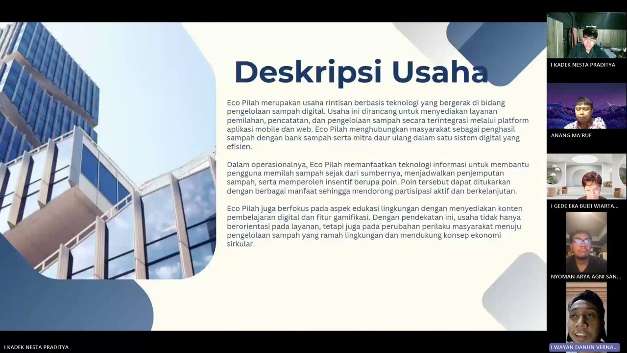 IDE BISNIS ECO PILAH (KELOMPOK G)