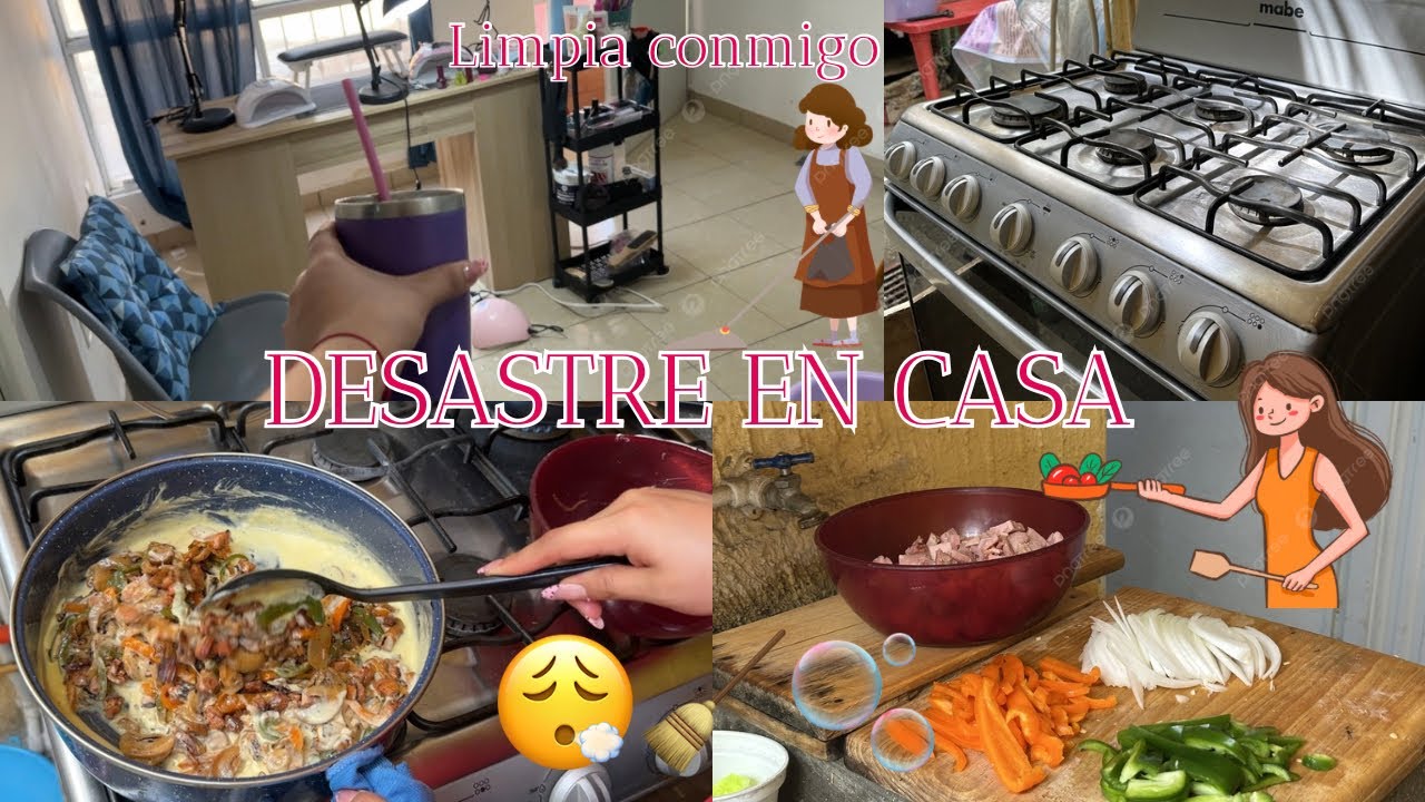 LIMPIEZA DESPUÉS DEL TRABAJO 🧹🫧| estufa sucia+más comida rápida 🥘. #limpieza #trabajo #amadecasa 