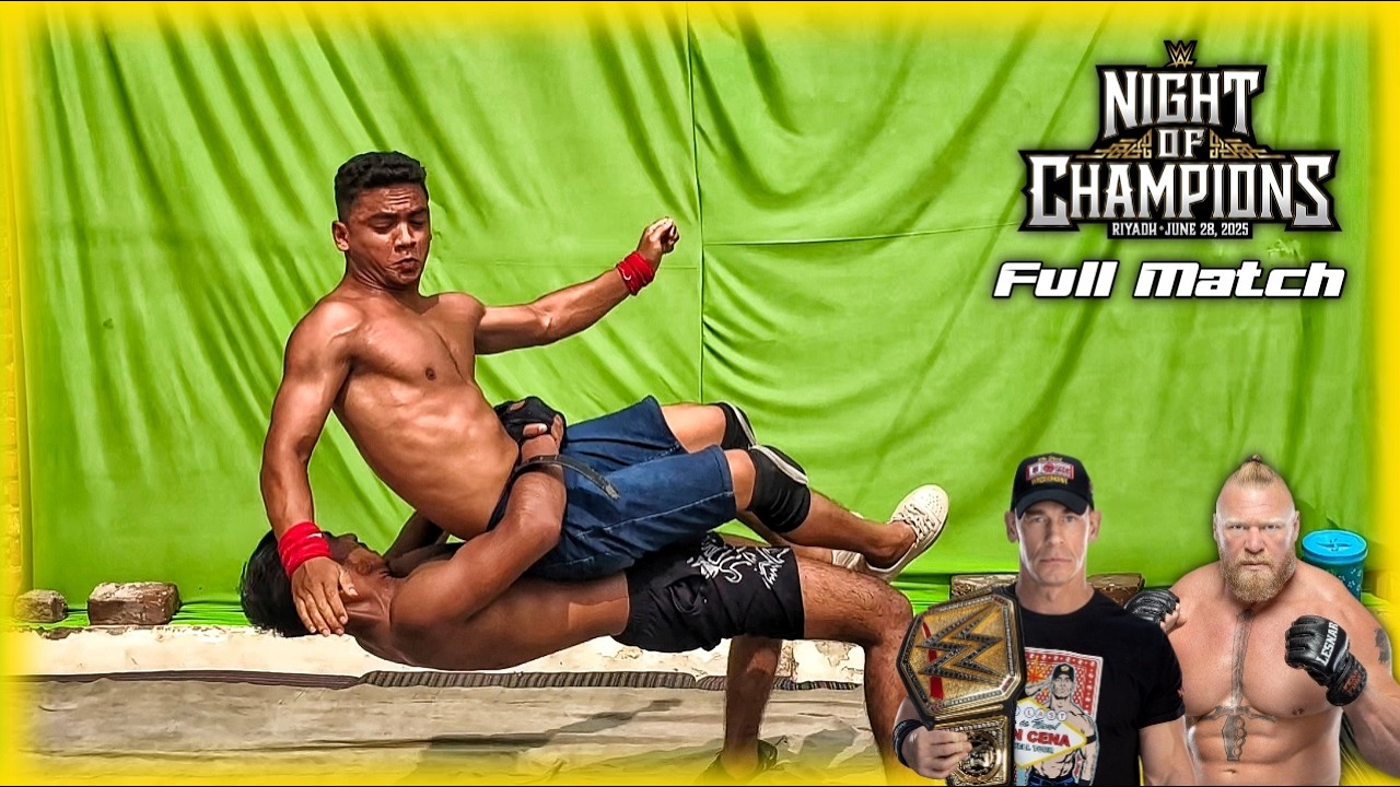 WWE - Ночь Чемпиона 2025 | Джон Сина против Брока Леснара, полный матч | Backyard Wrestling