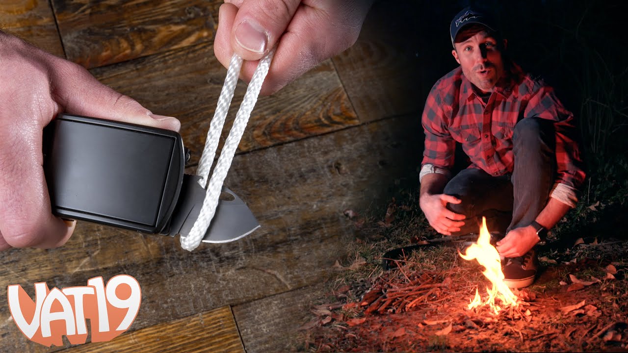 This BELT conceals 4 survival tools!