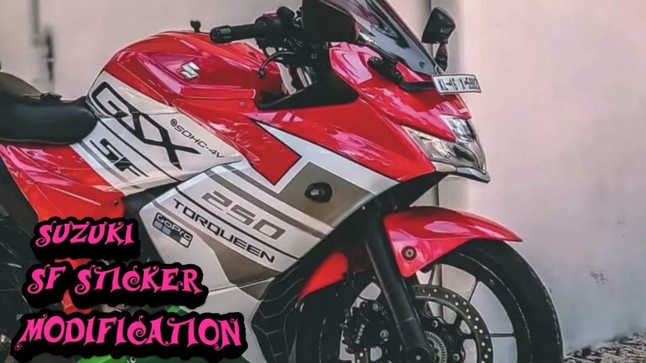 Suzuki Gixxer Sf Best Sticker Modification/ How To Suzuki Gixxer Sf Sticker Modification/MSH BK VLOG