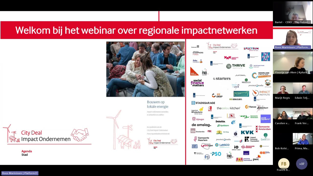 Webinar: Regionale impactsamenwerkingen (City Deal Impact Ondernemen)