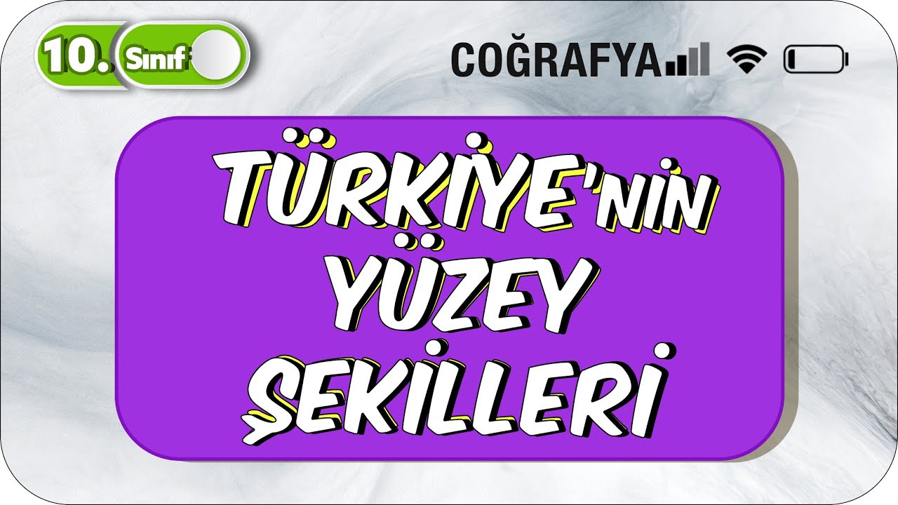 Türkiye'nin Yüzey Şekilleri | Tek Videoda Anlatım | 10.Sınıf Coğrafya #2023