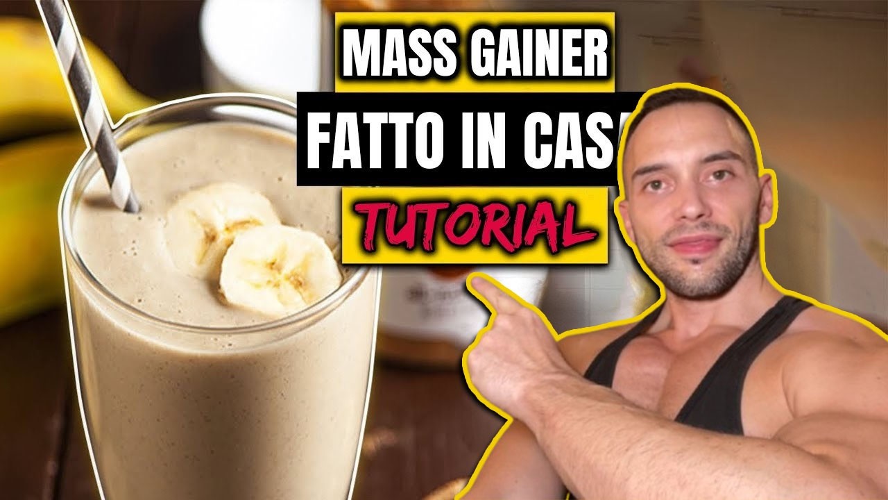 (bastano 2€) MASS GAINER fatto in CASA: migliore dei SOSTITUTI PASTO per mettere MASSA