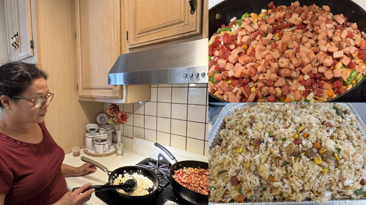Make Chicken Fried Rice (បាយឆាសាច់មាន់)#344