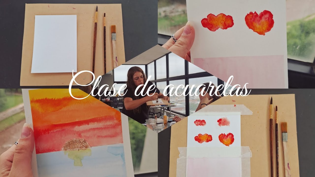 Hicimos una clase de acuarelas | gracias Vane!