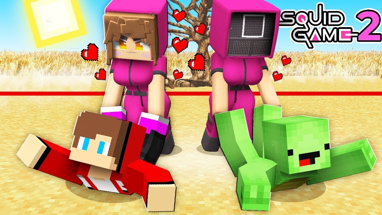 GUARD Girls TRAPPED for Mikey and JJ in SQUID GAME - Maizen in Minecraft