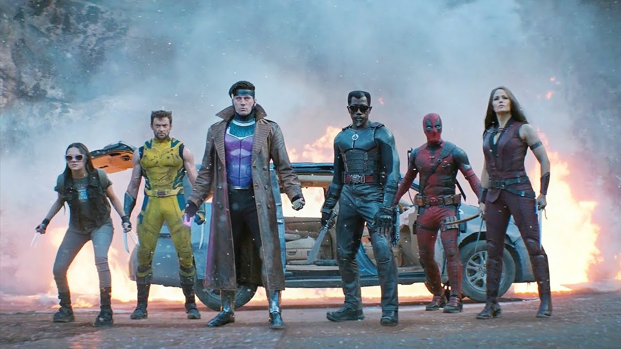 Deadpool & Wolverine, Blade, Elektra, Gambit Vs Team Cassandra - Fight Scene - Deadpool 3 Movie Clip