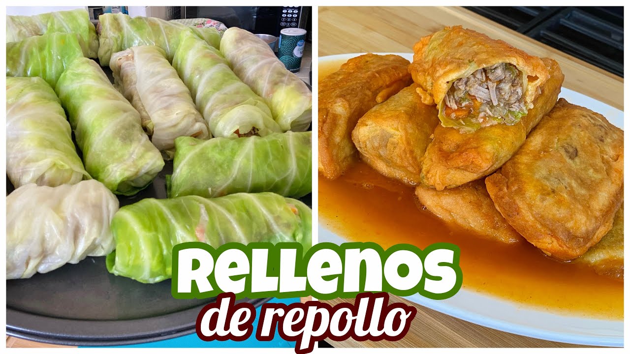 COMO HACER RELLENOS DE REPOLLO CON CARNE DE CERDO PASO A PASO