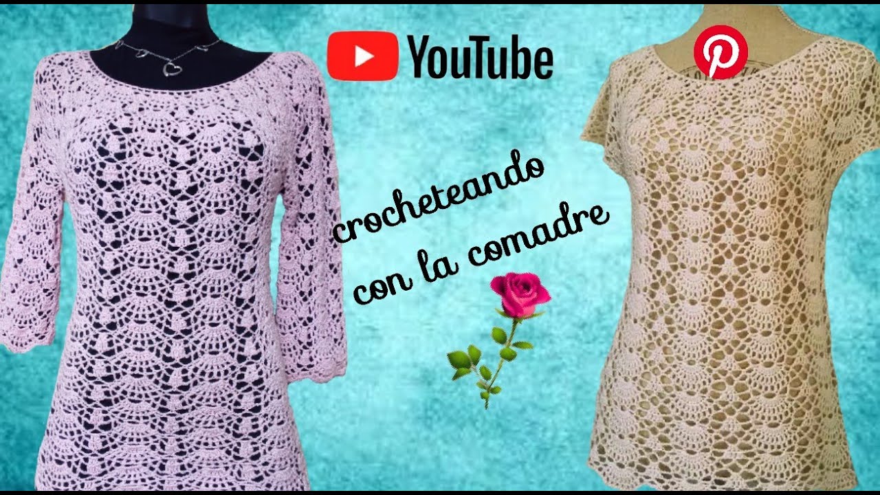 Tutorial Blusa Rosi a Crochet Parte #1😍🤩😘