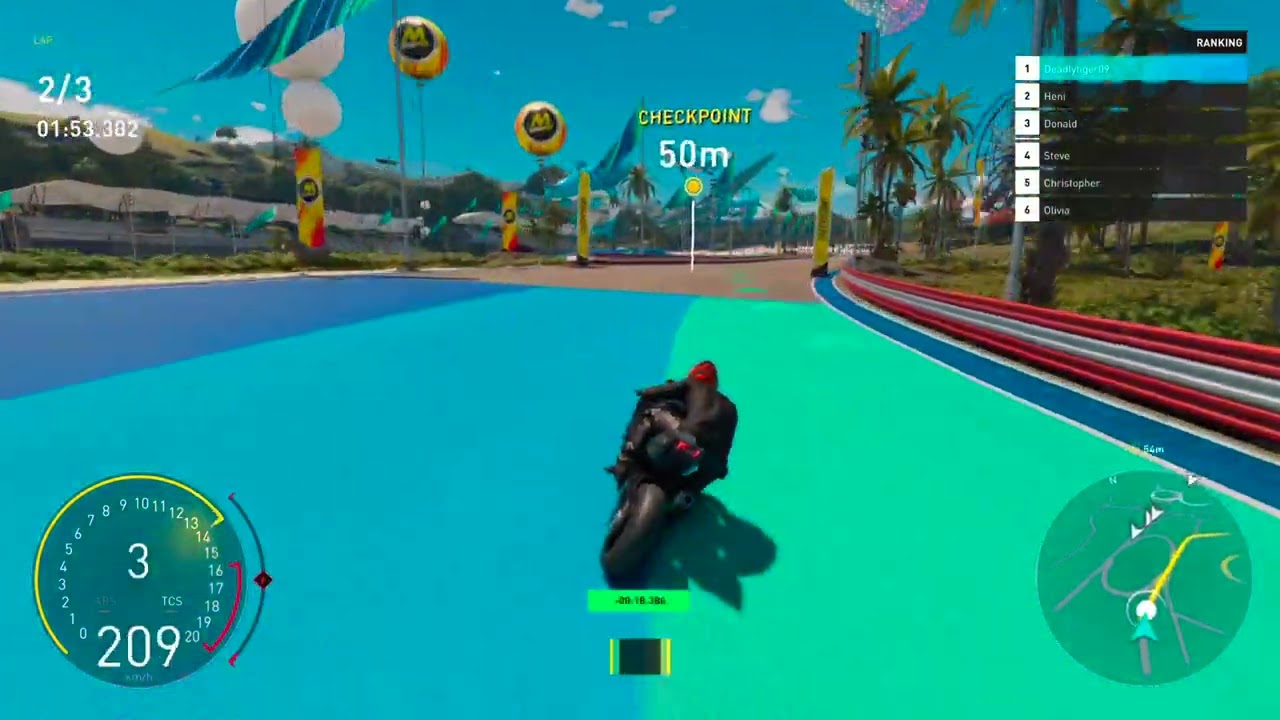 Ninja h2 racing the crew moterfest