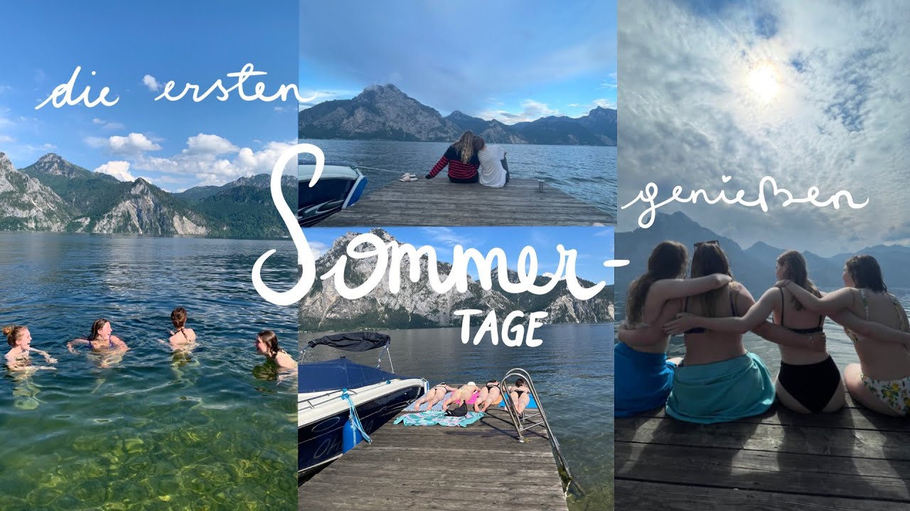 Die ersten Sommertage genie&szlig;en - Zelten am Traunsee⛺️⛰️*vlog*//Lisa.Sophie