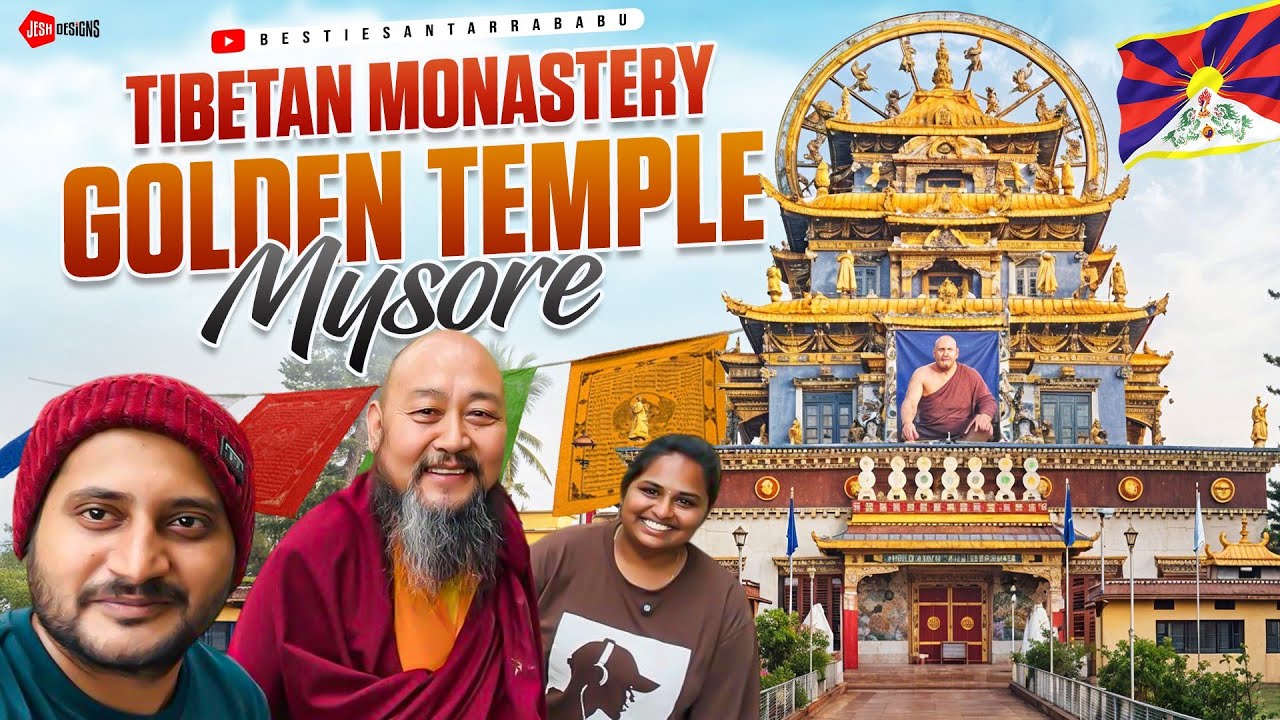 Namdrolling monastery golden temple 🛕 | tibetan temple | mysore | monks | coorg |