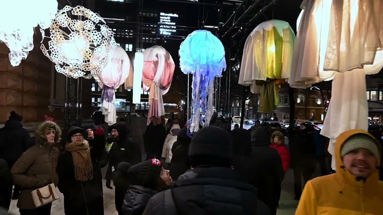 Lux Helsinki 2026 valofestivaali tunnelmia   Light Festival Atmosphere