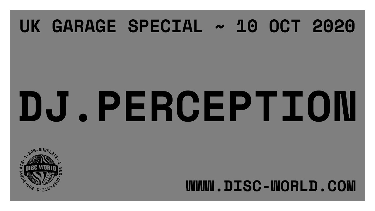 DJ Perception // 2-Hour Vinyl DJ Set ~ UK Garage