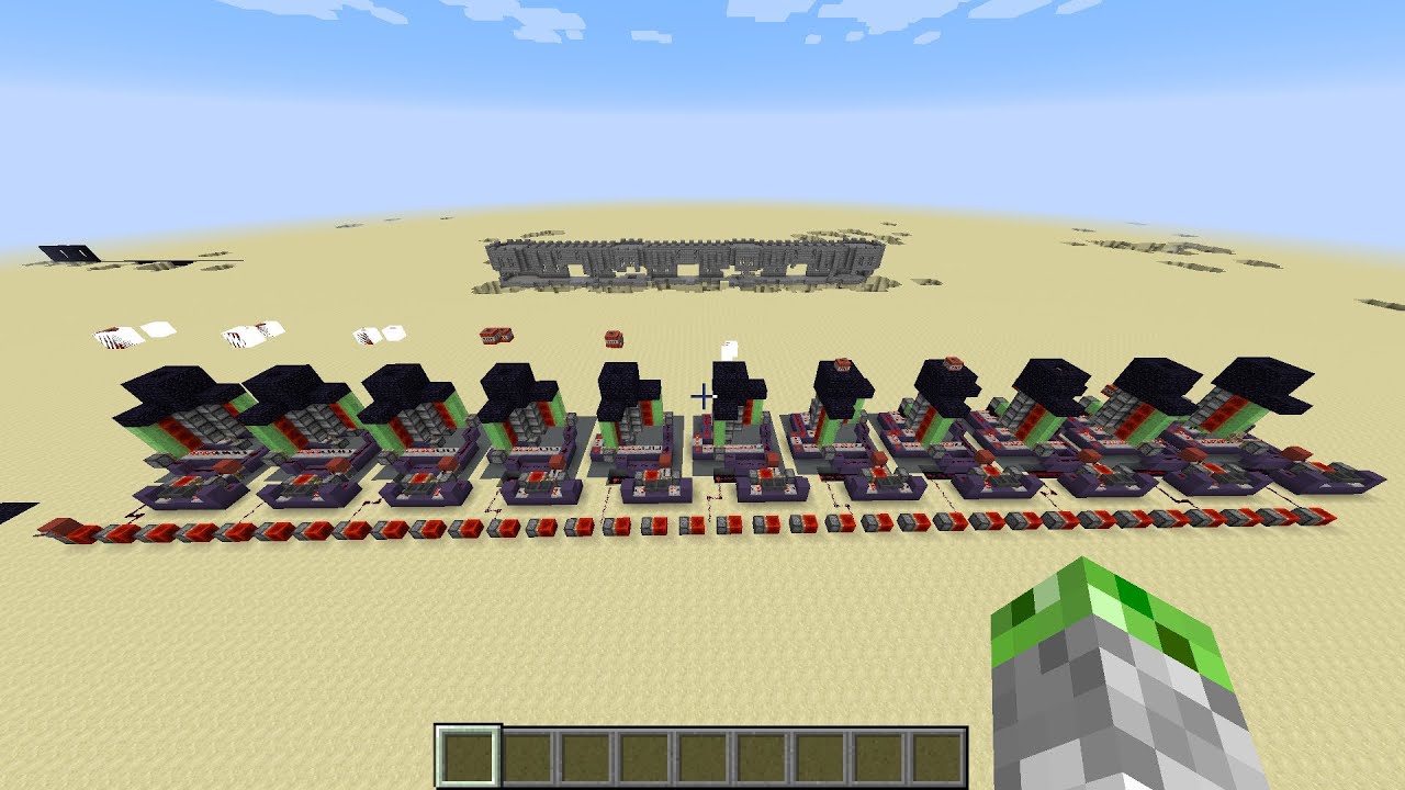 Fully Automatic Waterless TNT Cannon in Minecraft 1.8