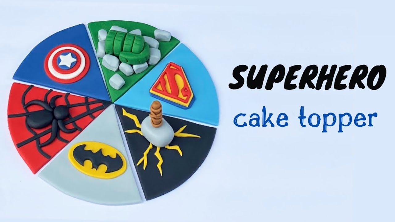 How to make a  SUPERHERO fondant cake topper
