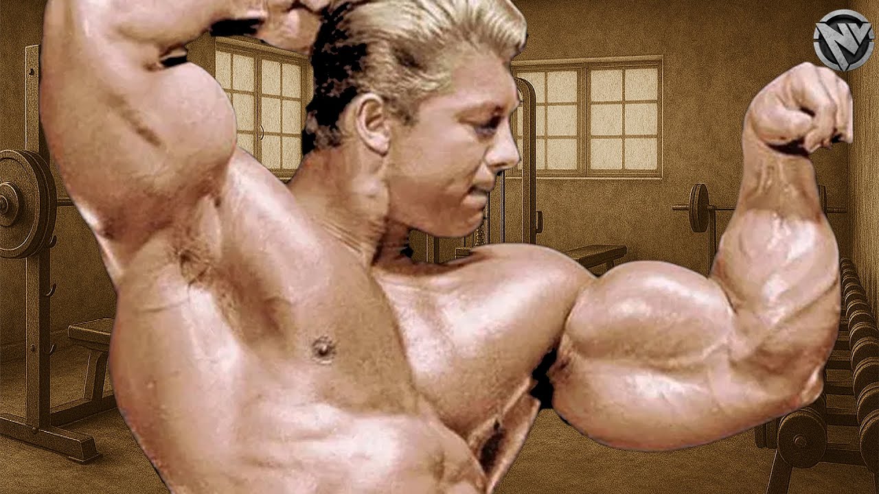 ARM DAY WITH THE FIRST MR. OLYMPIA EVER - 20 INCH ARMS in 1960 - LARRY SCOTT