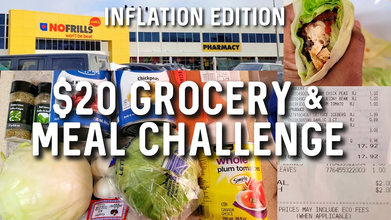 $20 Grocery & Meal Challenge in Toronto | Grocery Budget Challenge #budgetlife