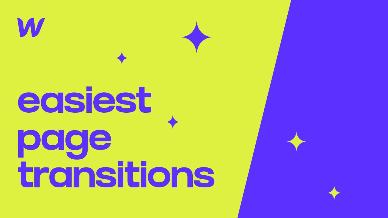 Easiest Way to Build Webflow Page Transitions