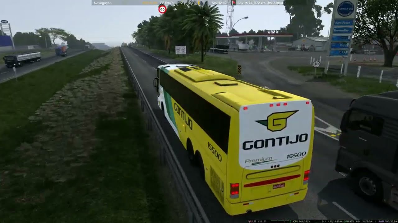BUSSCAR JUMBUSS K420 - GONTIJO 15500 - S.J. RIO PRETO X CAMPINAS | EURO TRUCK SIMULATOR 2