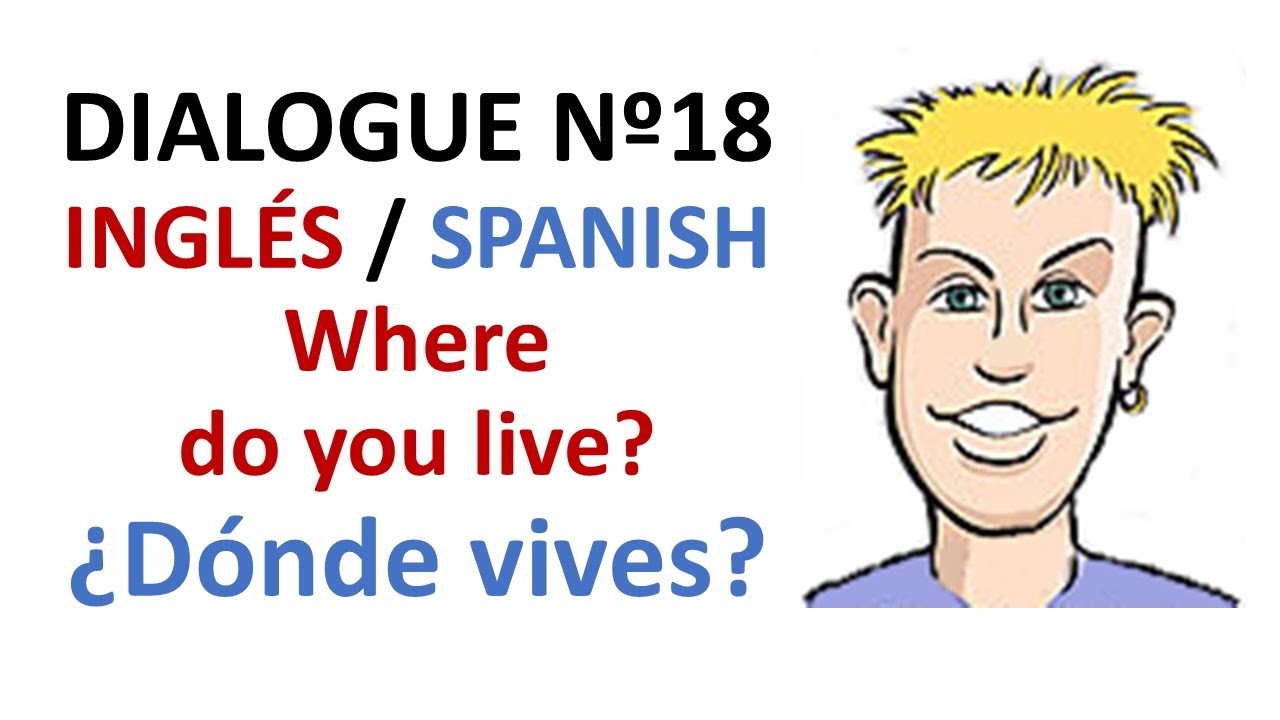Dialogue 18 - Inglés Spanish - Where do you live? - Dónde vives?