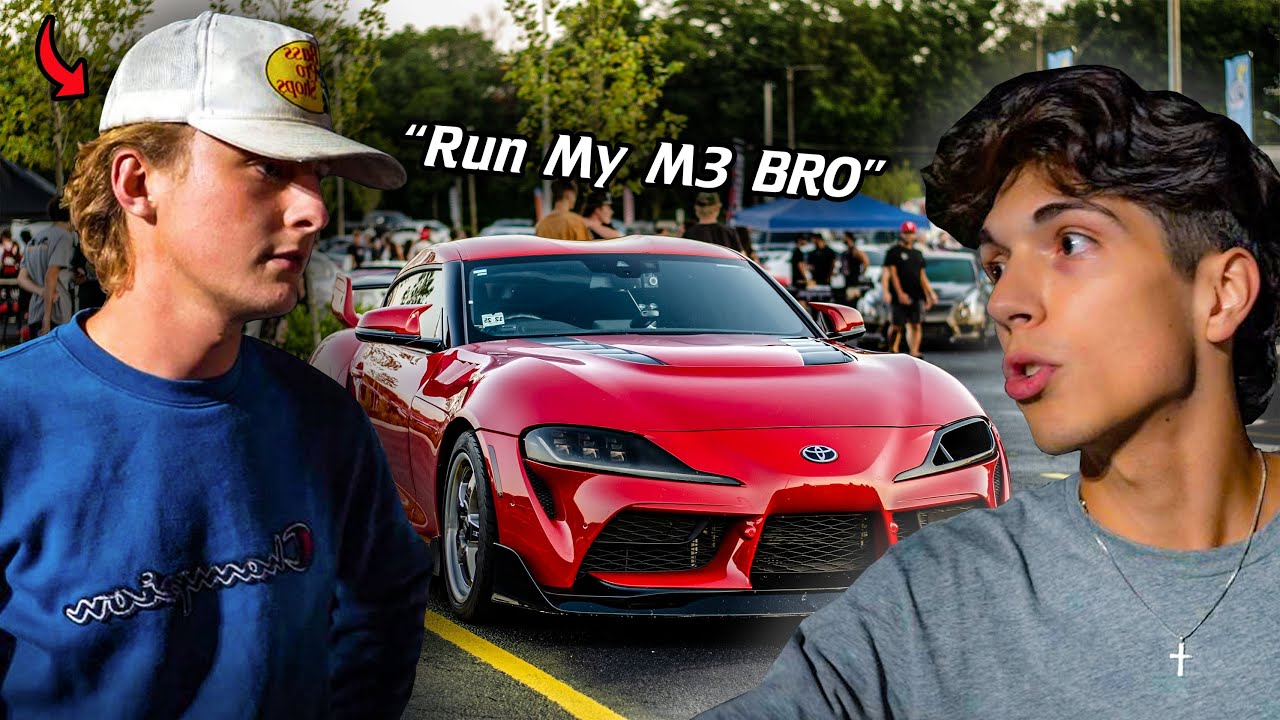 Наглый владелец M3 критикует мою Toyota Supra!