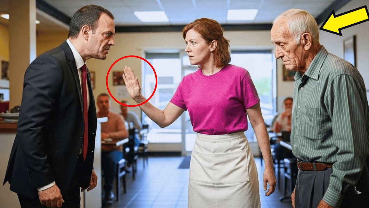 De manager zette een oude man uit het restaurant… de nieuwe serveerster trotseerde hem