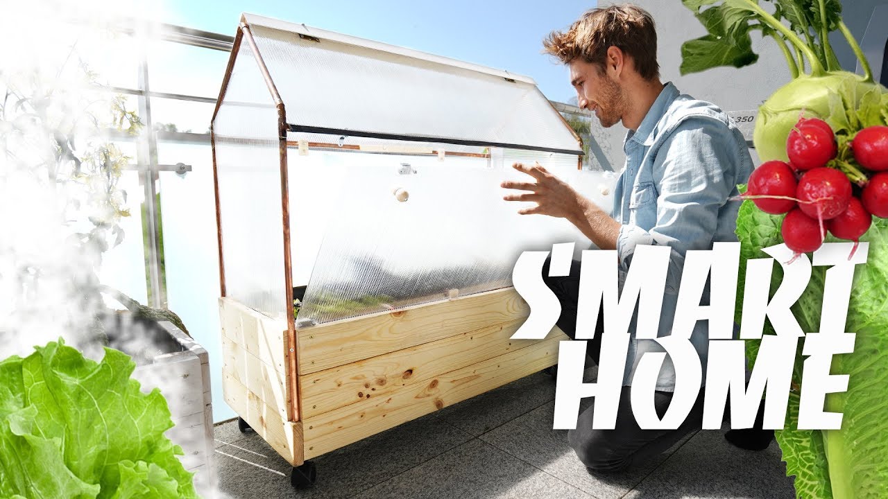 SMART HOME IM GARTEN - DIY Gewächshaus selber bauen, Anleitung | EASY ALEX
