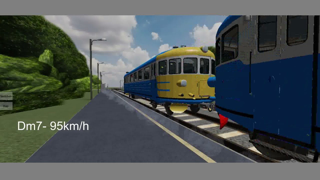 All Finnish Railway trains at their Max. speed