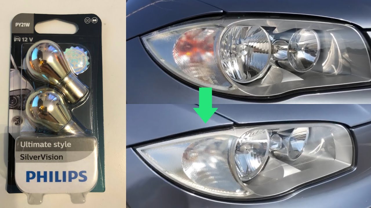 Philips Silver Vision💡 Prueba ¿ Merece la Pena ? PY21W bombilla plateada intermitente.