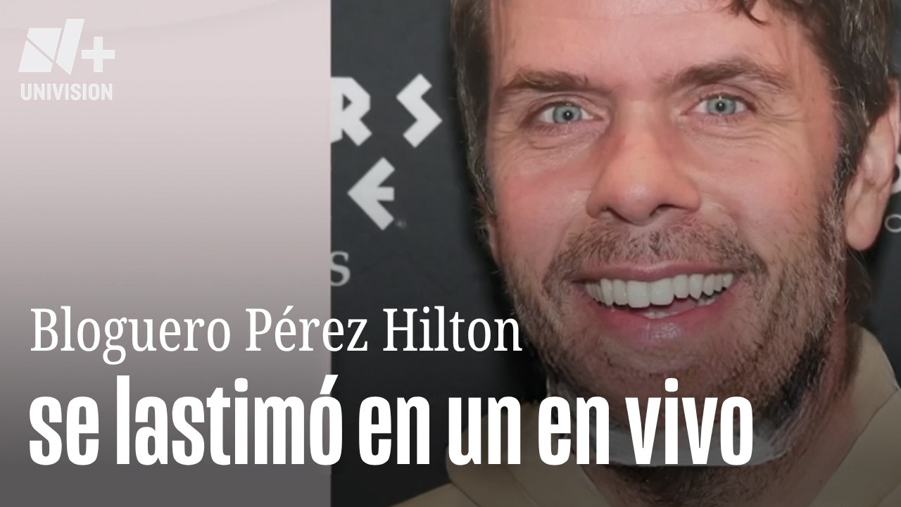 Bloguero P&eacute;rez Hilton en el hospital por lastimarse durante una transmisi&oacute;n en vivo