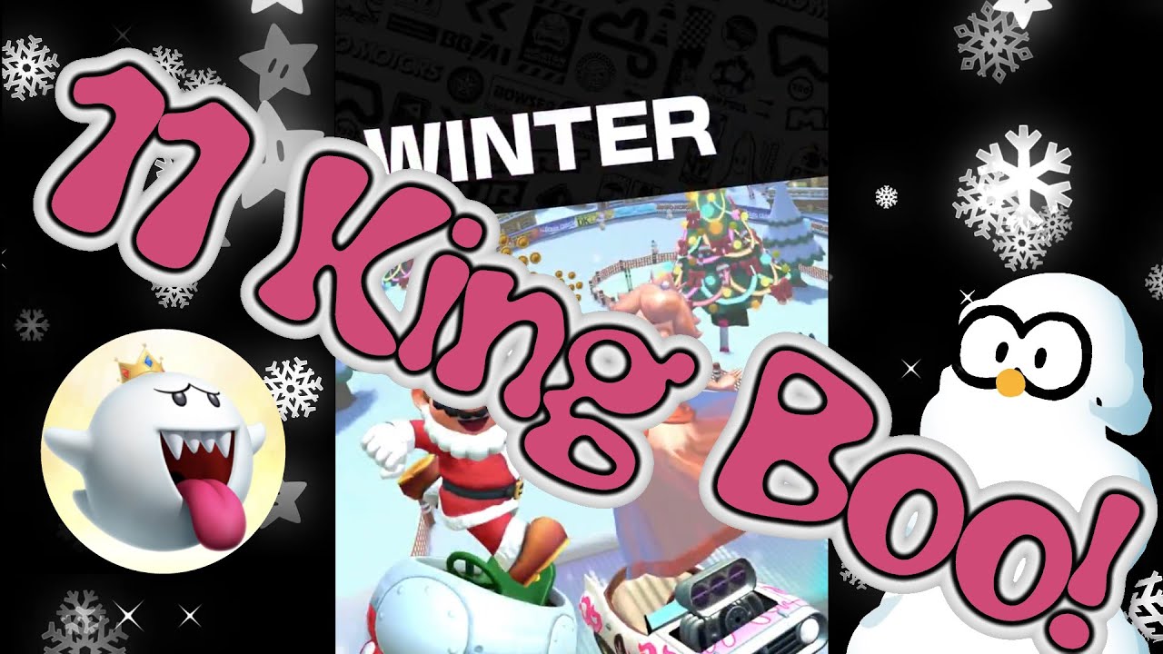KING BOO CUP (11) Winter Tour: Mario Kart Tour - BIG REVERSE RACE CHALLENGE - First Run Gameplay