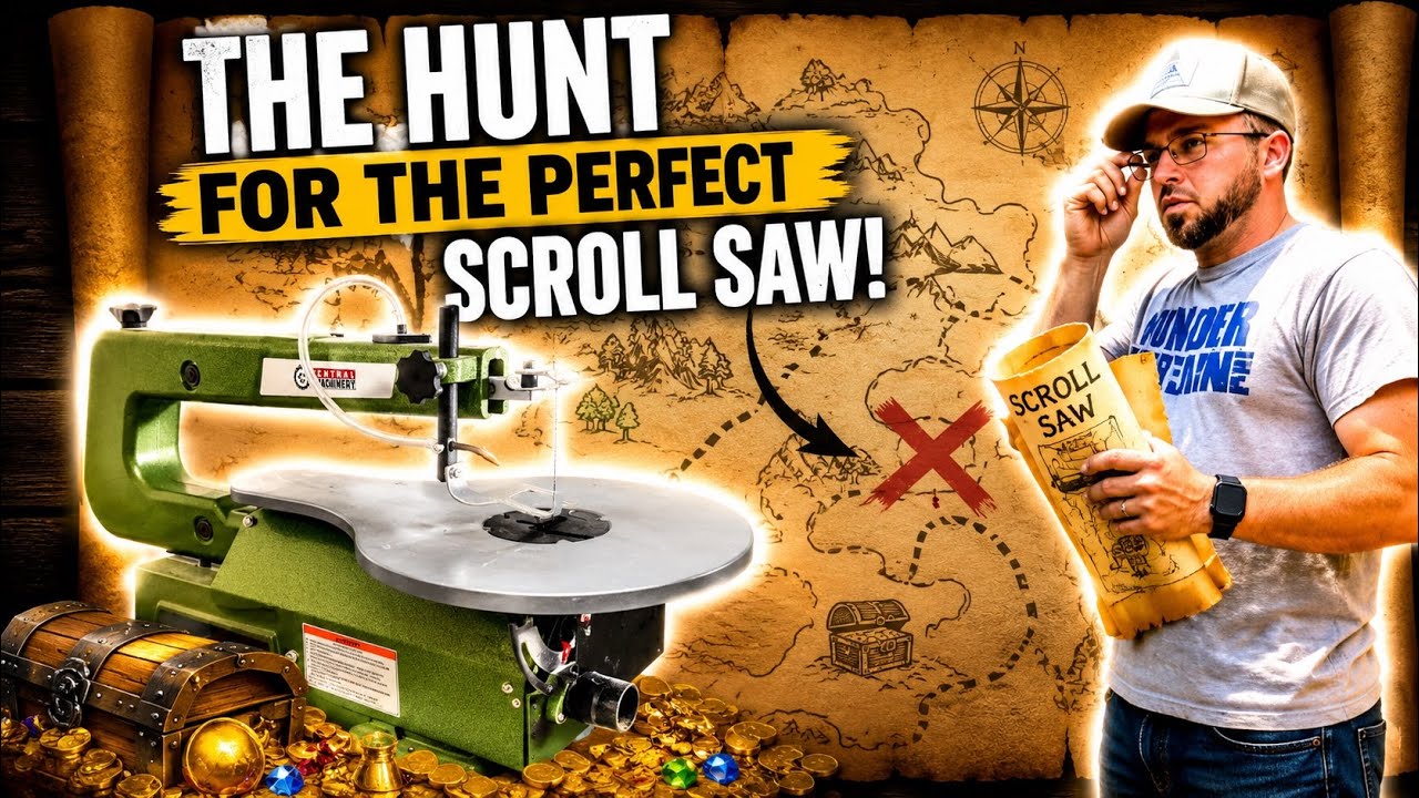 The Hunt for a Good Budget Scroll Saw || Harbor Freight Central Machinary Scroll Saw Setup