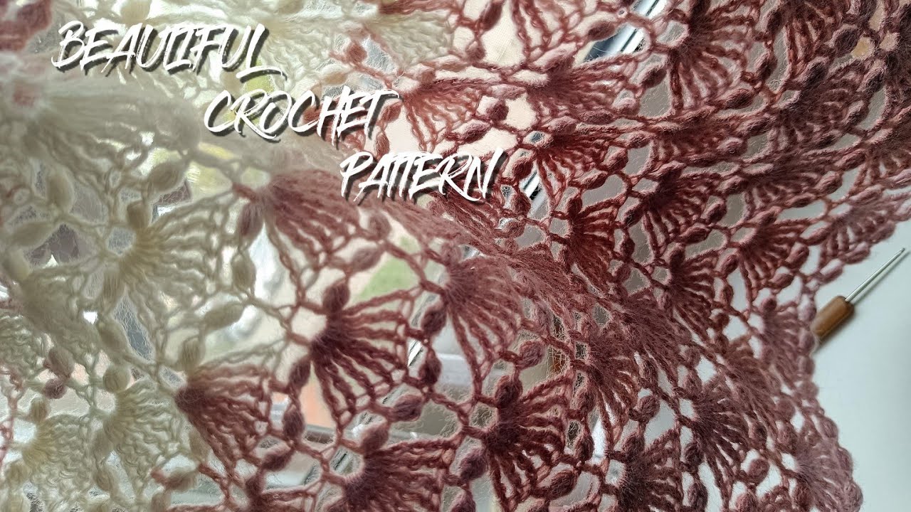 Especially Beautiful,  Slightly Textured With Booble Crochet Pattern
