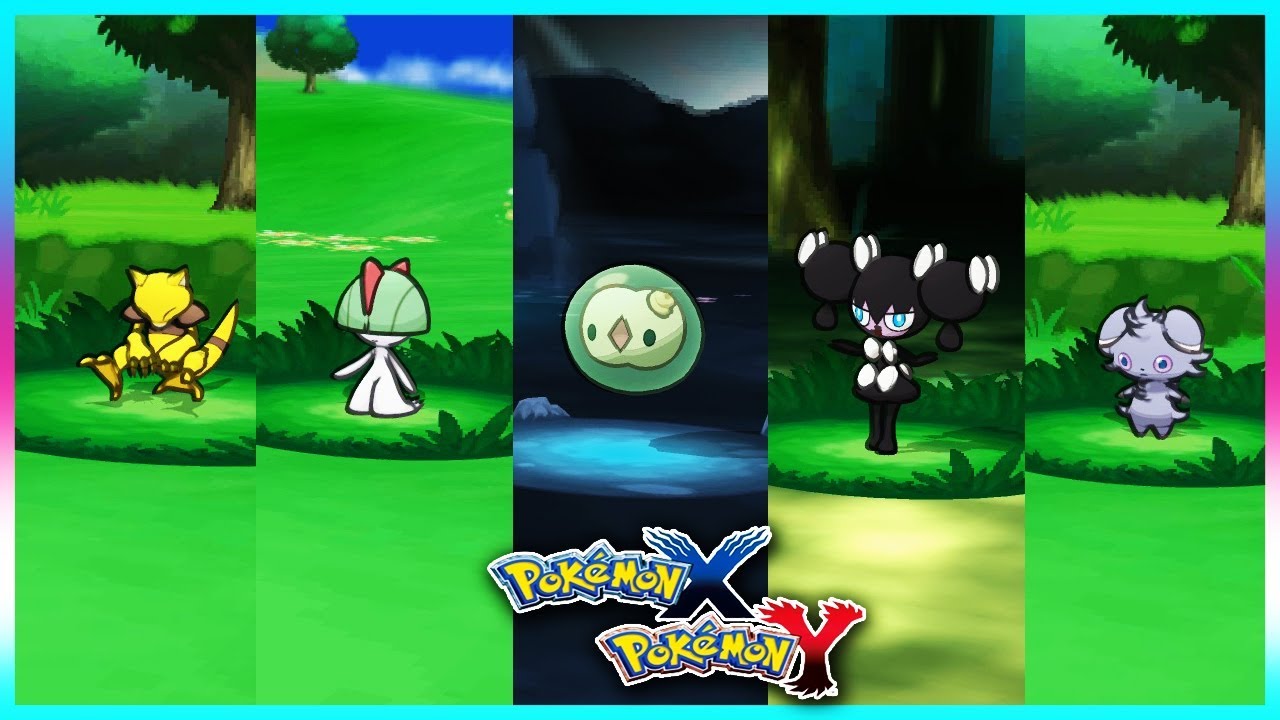 Pokemon X & Y - Abra,Ralts,Solosis,Gothorita & Espurr Locations